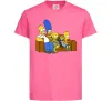 Детская футболка Simpsons family Ярко-розовый фото
