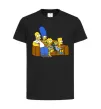 Детская футболка Simpsons family Черный фото