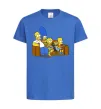 Детская футболка Simpsons family Ярко-синий фото