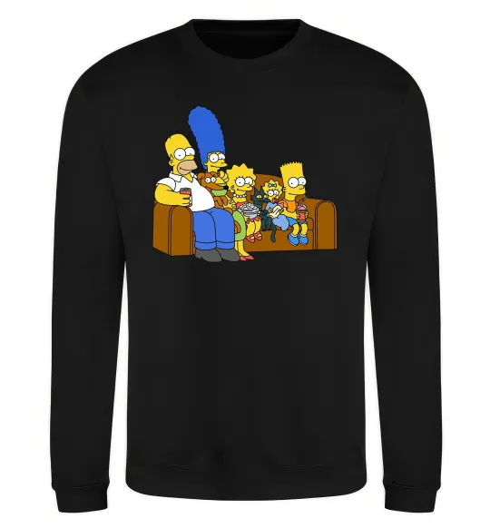 Світшот Simpsons family Чорний фото