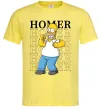 Чоловіча футболка The Simpsons Homer Лимонний фото