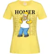 Женская футболка The Simpsons Homer Лимонный фото