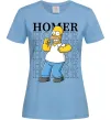 Женская футболка The Simpsons Homer Голубой фото