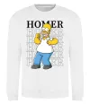 Свитшот The Simpsons Homer Белый фото