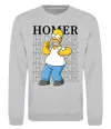 Свитшот The Simpsons Homer Серый меланж фото
