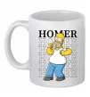 Чашка керамічна The Simpsons Homer Білий фото