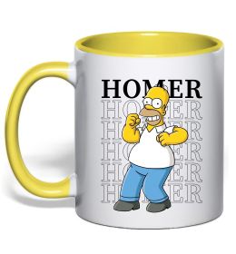 Чашка с цветной ручкой The Simpsons Homer
