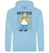 Жіноча толстовка (худі) The Simpsons Homer Блакитний фото