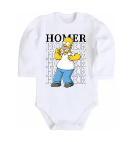 Детский боди The Simpsons Homer Белый фото