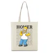Эко-сумка The Simpsons Homer Бежевый фото