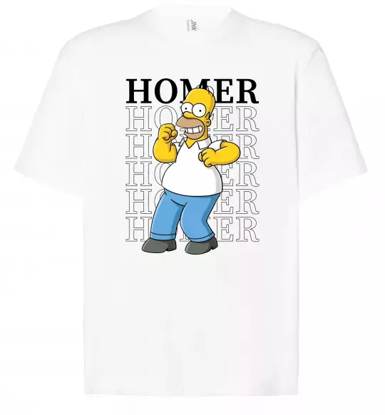 Футболка Оверсайз The Simpsons Homer Белый фото