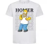 Детская футболка The Simpsons Homer Белый фото