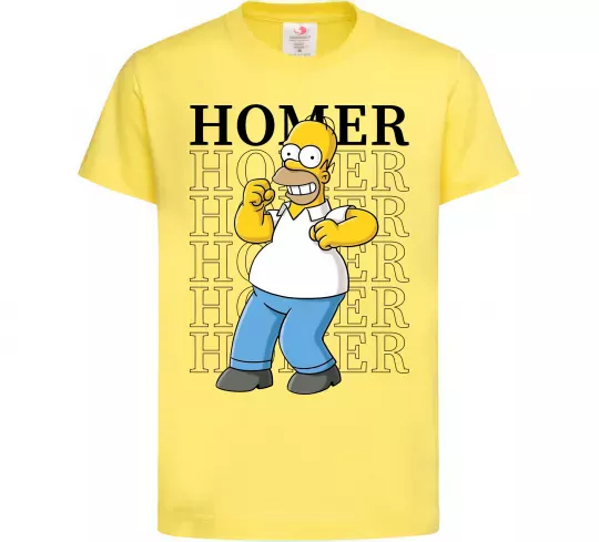 Детская футболка The Simpsons Homer Лимонный фото