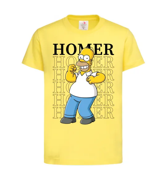 Детская футболка The Simpsons Homer Лимонный фото