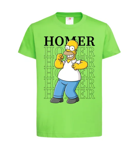 Детская футболка The Simpsons Homer Лаймовый фото
