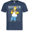Чоловіча футболка The Simpsons Homer Темно-синій фото