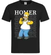 Чоловіча футболка The Simpsons Homer Чорний фото