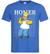 Чоловіча футболка The Simpsons Homer Яскраво-синій фото