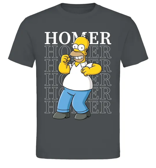 Чоловіча футболка The Simpsons Homer Графіт фото