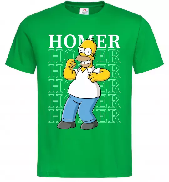 Чоловіча футболка The Simpsons Homer Зелений фото