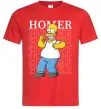 Чоловіча футболка The Simpsons Homer Червоний фото
