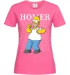 Женская футболка The Simpsons Homer Ярко-розовый фото