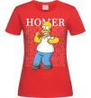 Женская футболка The Simpsons Homer Красный фото