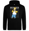 Женская толстовка (худи) The Simpsons Homer Черный фото