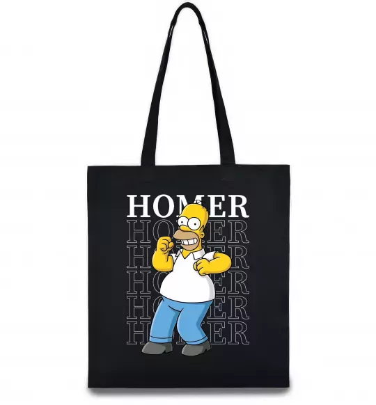 Эко-сумка The Simpsons Homer Черный фото