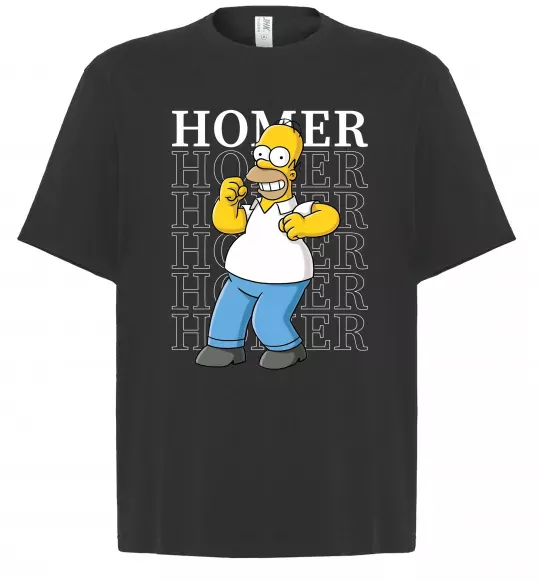 Футболка Оверсайз The Simpsons Homer Черный фото