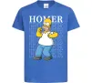 Детская футболка The Simpsons Homer Ярко-синий фото