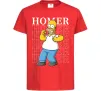 Детская футболка The Simpsons Homer Красный фото