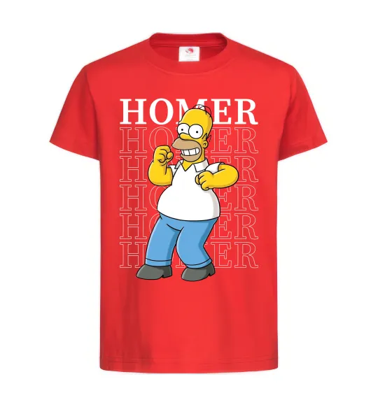 Детская футболка The Simpsons Homer Красный фото