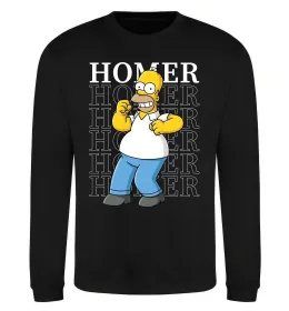Світшот The Simpsons Homer Чорний фото