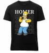 Мужская премиум футболка The Simpsons Homer Черный фото