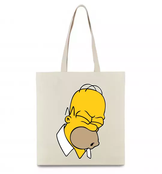 Еко-сумка Гомер Сімпсон Doh Бежевий фото