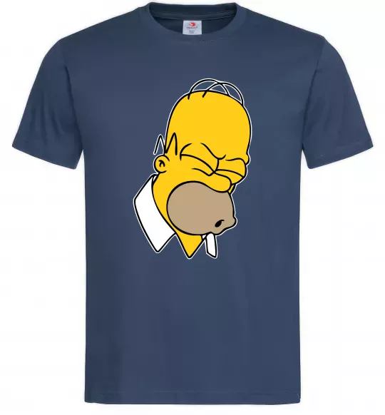 Чоловіча футболка Гомер Сімпсон Doh Темно-синій фото