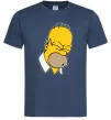 Чоловіча футболка Гомер Сімпсон Doh Темно-синій фото