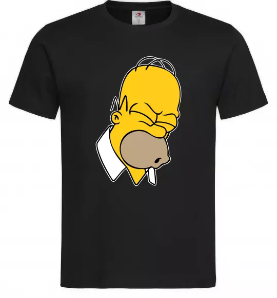Чоловіча футболка Гомер Сімпсон Doh Чорний фото