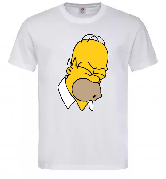 Чоловіча футболка Гомер Сімпсон Doh Білий фото