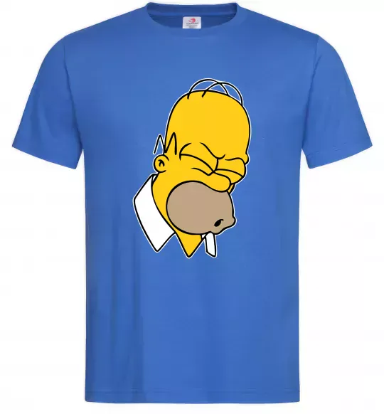 Чоловіча футболка Гомер Сімпсон Doh Яскраво-синій фото