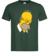 Чоловіча футболка Гомер Сімпсон Doh Темно-зелений фото