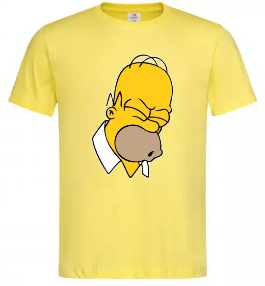 Чоловіча футболка Гомер Сімпсон Doh Лимонний фото