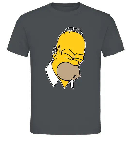 Чоловіча футболка Гомер Сімпсон Doh Графіт фото