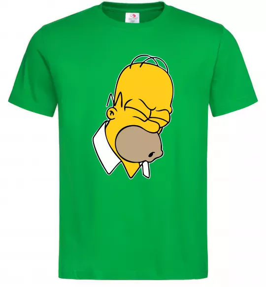 Чоловіча футболка Гомер Сімпсон Doh Зелений фото