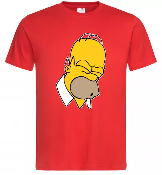 Чоловіча футболка Гомер Сімпсон Doh Червоний фото