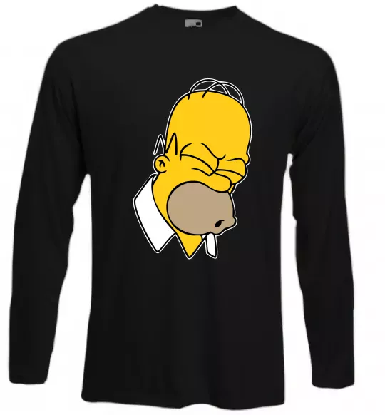 Лонгслив Гомер Сімпсон Doh Черный фото