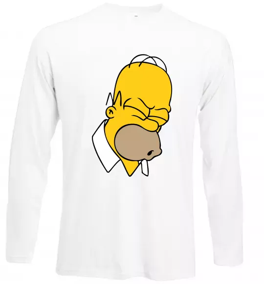 Лонгслив Гомер Сімпсон Doh Белый фото