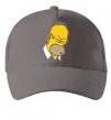 Кепка Гомер Сімпсон Doh Серый фото