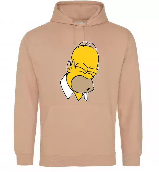 Мужская толстовка (худи) Гомер Сімпсон Doh Песочный фото